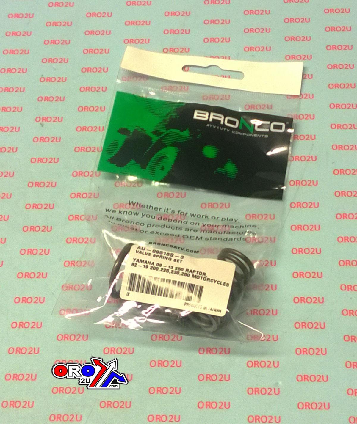 INTAKE /EXHAUST SPRING YFM YAM, BRONCO AU-09518S-3 (DUAL) ATV, 11H-12113-00-00,11H-12114-00-0