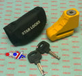 DISC LOCK SMALL YELLOW, Scooter Bike Bicycle Motorcycle Anti-theft Brake Rotor Disc Lock
