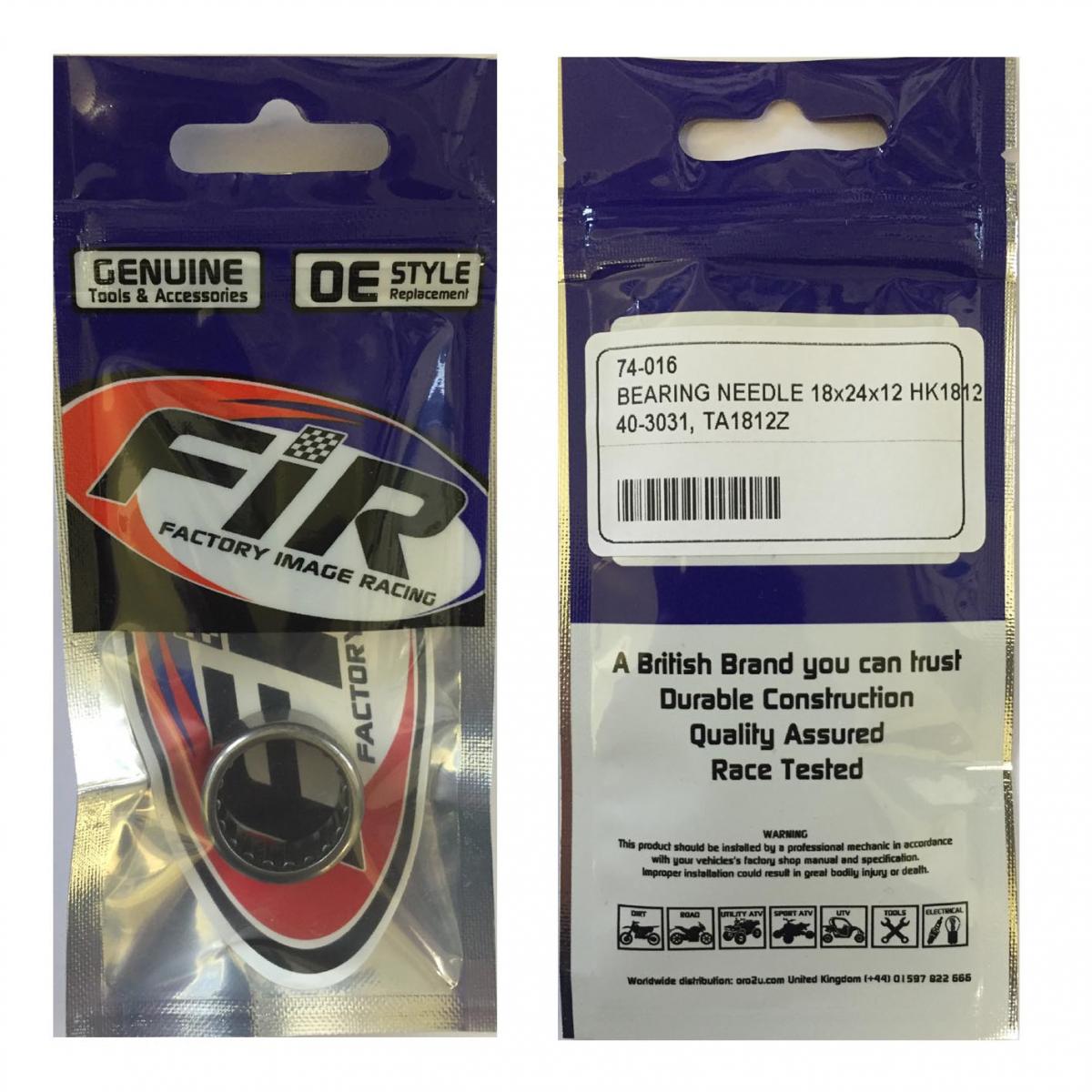 BEARING NEEDLE 18x24x12 HK1812, 40-3031, TA1812Z, 92046-1271 EACH, / 93315-21813