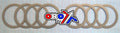 CLUTCH PLATE STEEL SET/8 RM250, MX-03530S SUZUKI RM250 88-95, DR350 90-99