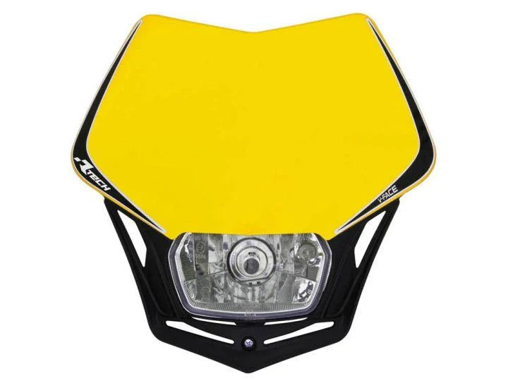 V-FACE HEADLIGHT YEL/BLK, RTECH R-MASKGINR008