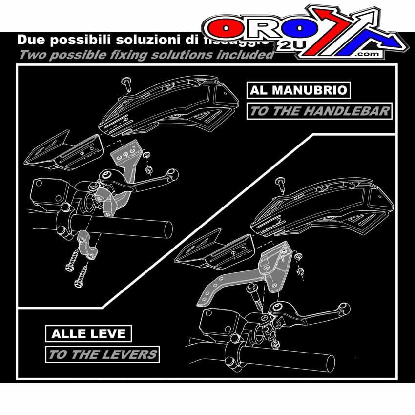 FLX HANDGUARDS STANDARD, RTECH R-KITPMFLBL00, WITH MOUNTS