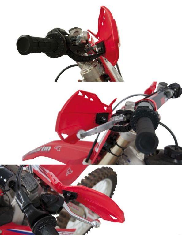DUAL HANDGUARDS CR.RED, RTECH R-KITPMDURS14, MX/ENDURO