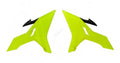 RADIATOR SCOOPS YZ REVOLUTION NEON, YELLOW R-CVYZ0GF0016, RAD SCOOPS