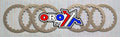 CLUTCH PLATE STEEL SET/6 YZ125, YAMAHA YZ125 88-90, MX-03225S