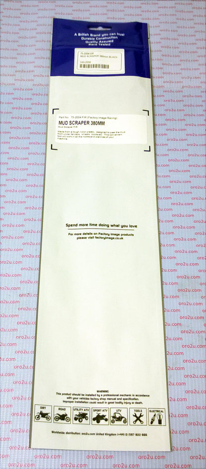 MUD SCRAPER 380mm BLACK