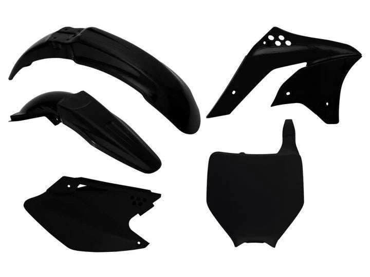 PLASTIC KIT/5 06-08 KXF250, BLACK RTECH R-KITKXF-NR0-505