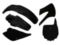 PLASTIC KIT/5 98-13 KX85 BLACK, RTECH R-KITKX0-NR0-507