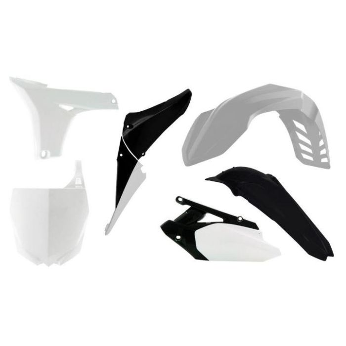 PLASTIC KIT/6 10-13 YZF450, RTECH 11-12 R-KITYZF-BN1-611, WHITE/BLACK