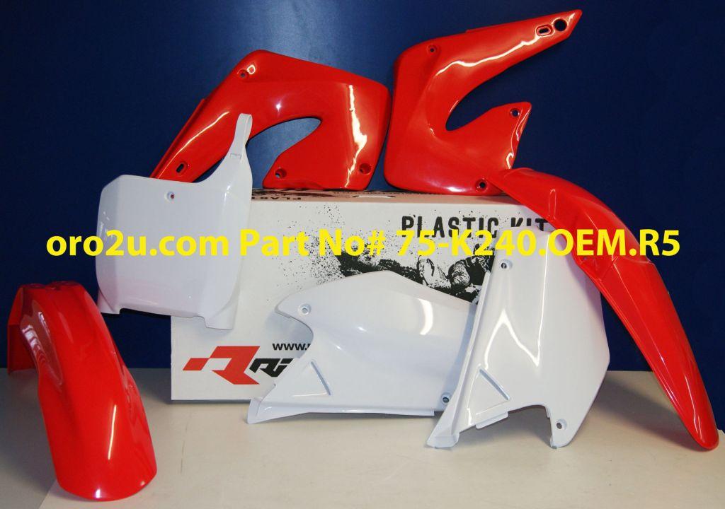 PLASTIC KIT/5 00-01 CR125/250, OEM RTECH R-KITCR0-OEM-501