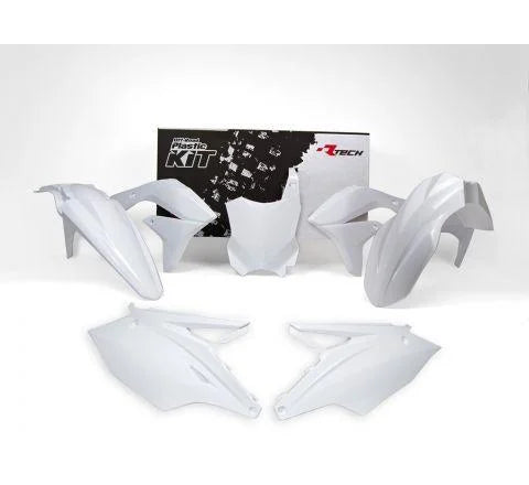PLASTIC KIT/5 16-18 KX450F WHITE, RTECH R-KITKXF-BN0-517