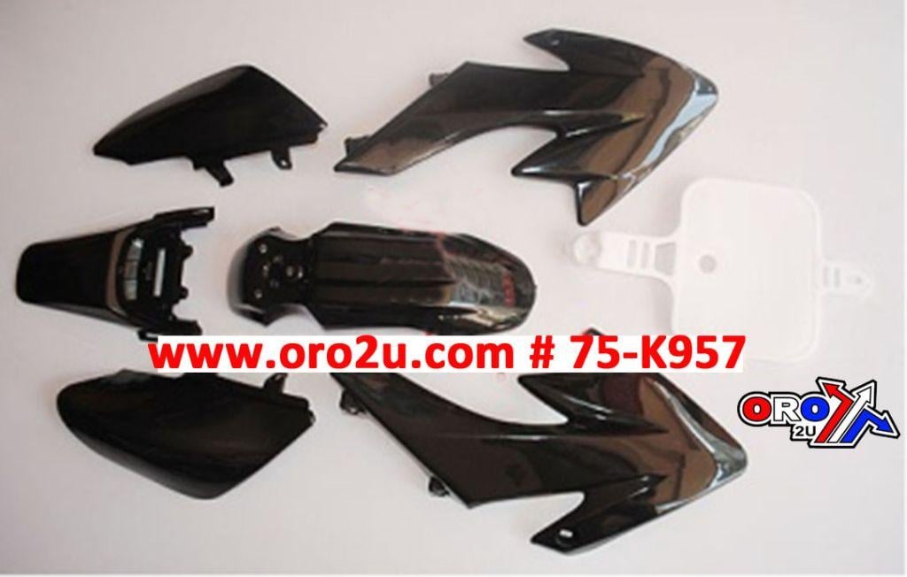 PLASTIC KIT CRF50 BLACK HX SJ001