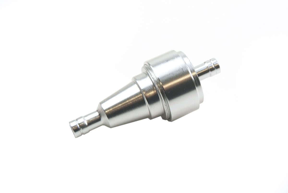 FUEL FILTER ALUM SMALL SILVER FL002-SILVER