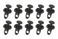 PACK-10 PLASTIC CENTER PUSH FENDER CLIPS RIVETS, 8mm x 20mm x 25mm