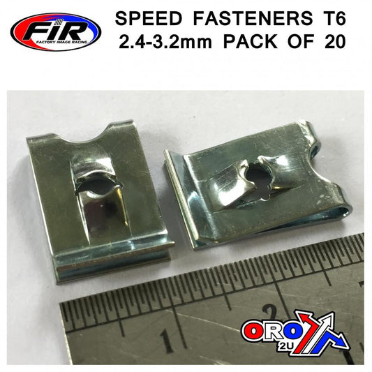 SPEED FASTENERS T6 2.4-3.2mm, PACK OF 20
