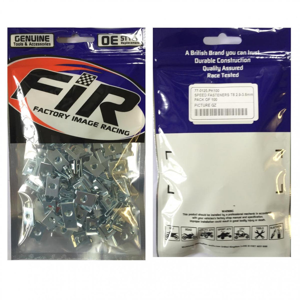 SPEED FASTENERS T8 2.9-3.8mm, PACK OF 100, SF6