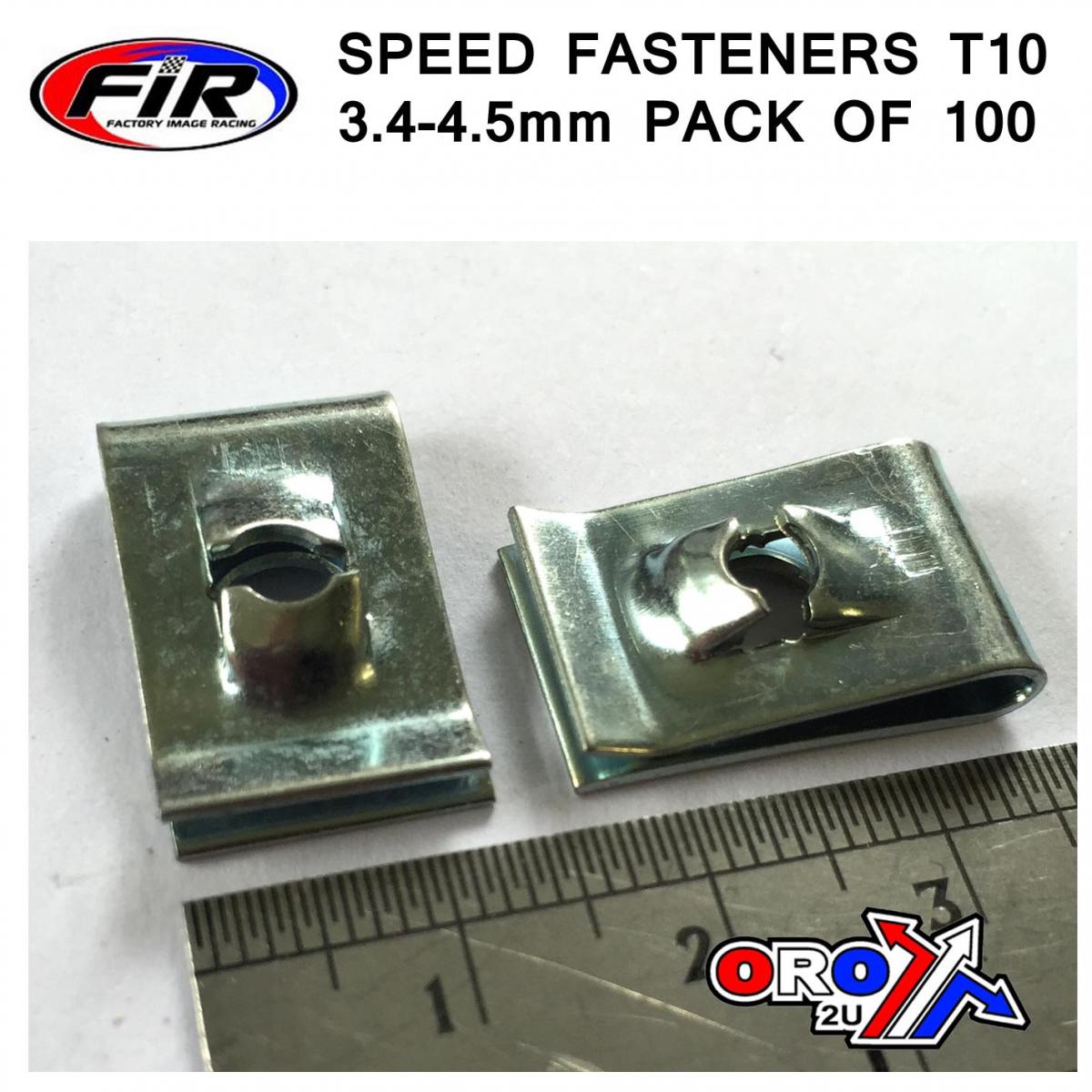 SPEED FASTENERS T10 3.4-4.5mm, PACK OF 100, SF7