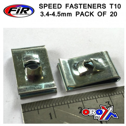 SPEED FASTENERS T10 3.4-4.5mm, PACK OF 20