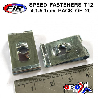 SPEED FASTENERS T12 4.1-5.1mm, PACK OF 20
