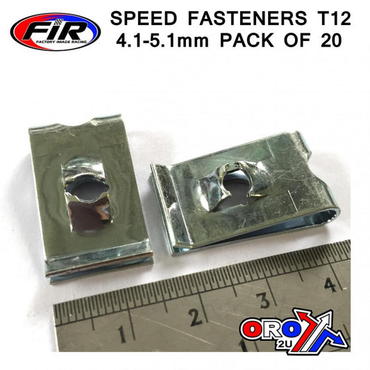 SPEED FASTENERS T12 4.1-5.1mm, PACK OF 20