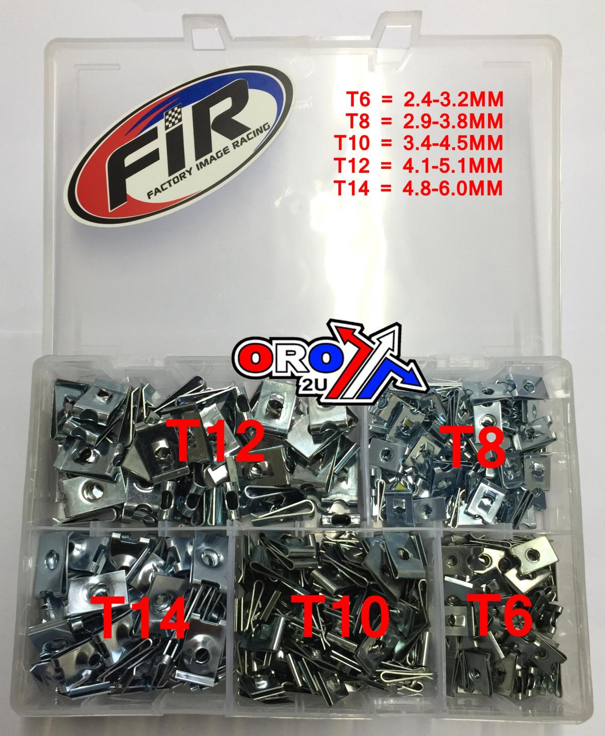 SPEED FASTENERS ASSORTED KIT, BOX OF 300, AT7