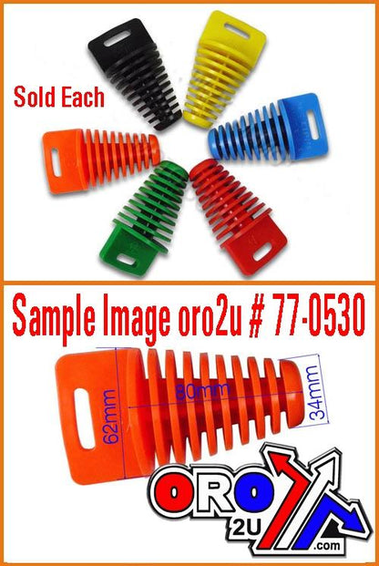 EXHAUST PLUG 34-62mm YELLOW EHB009L-YELLOW