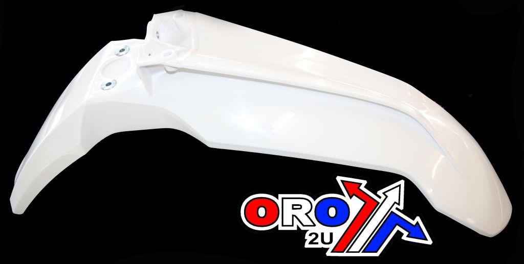 FRONT FENDER 13- SX/SXF WHITE, RTECH R-PAKTMBN0013