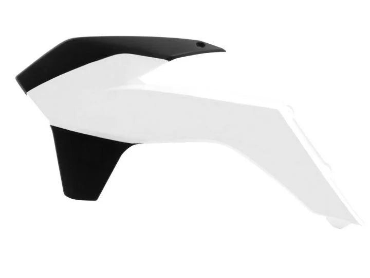 RAD SCOOPS 13-15 KTM SX/SXF, WHITE/BLACK RTECH, R-CVKTMBNNR13