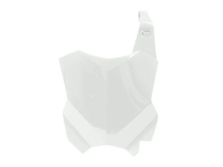 FRONT PLATE 2016-25 KX450F, WHITE RACE TECH R-TBKXFBN0016