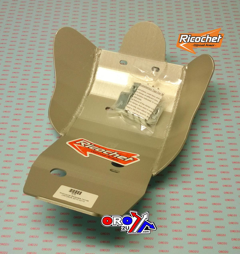 SKID PLATE HD ALUMINIUM ENDURO 10-13 HONDA CRF 250R, 470 RICOCHET