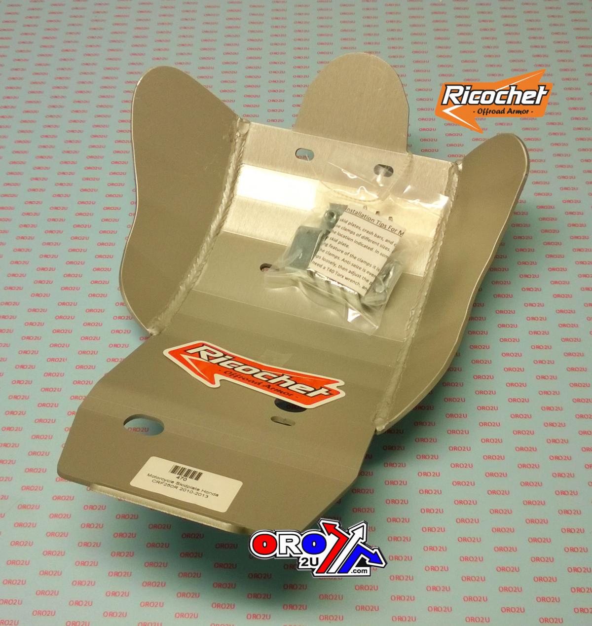 SKID PLATE HD ALUMINIUM ENDURO 10-13 HONDA CRF 250R, 470 RICOCHET