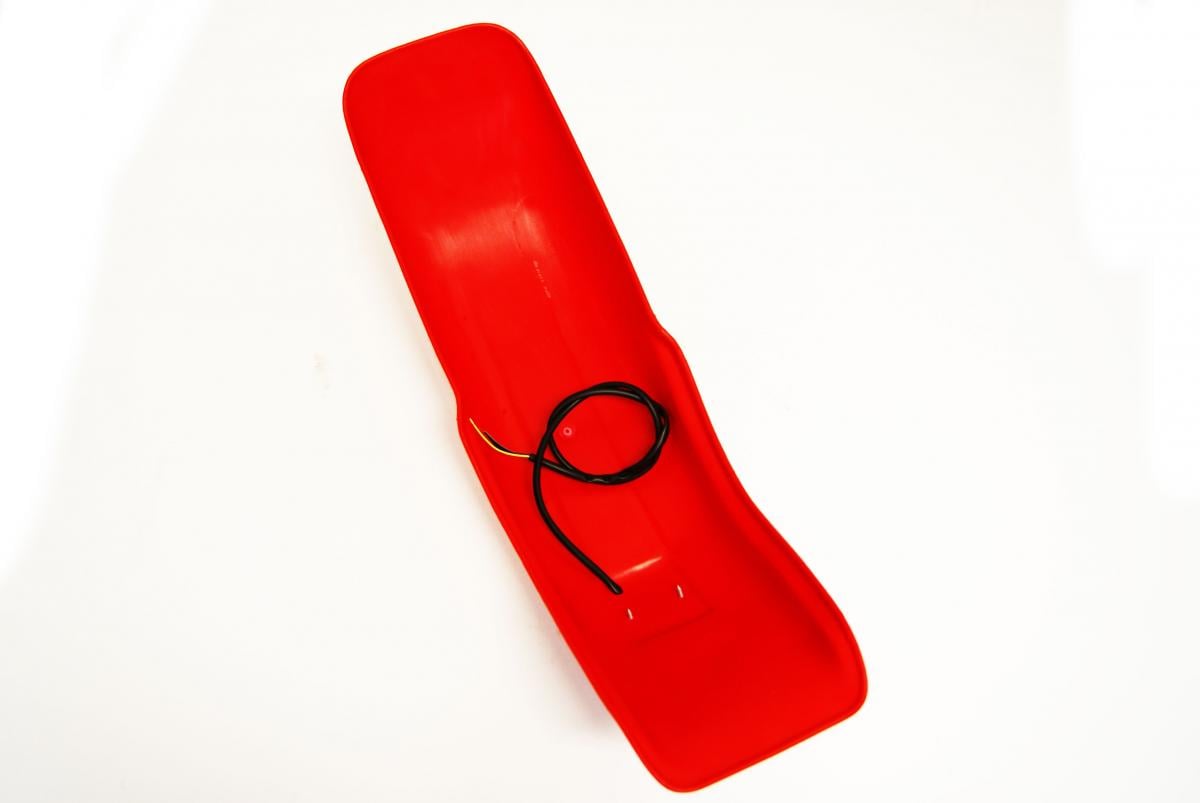 ENDURO REAR FENDER RED, Universal fitting