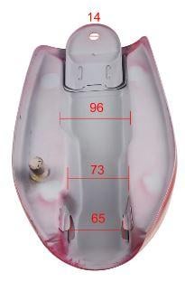 FUEL TANK ASSEMBLY STEEL 79-00 HONDA MONKEY Z50 A J JC JZ R RED 17520-165-000ZC