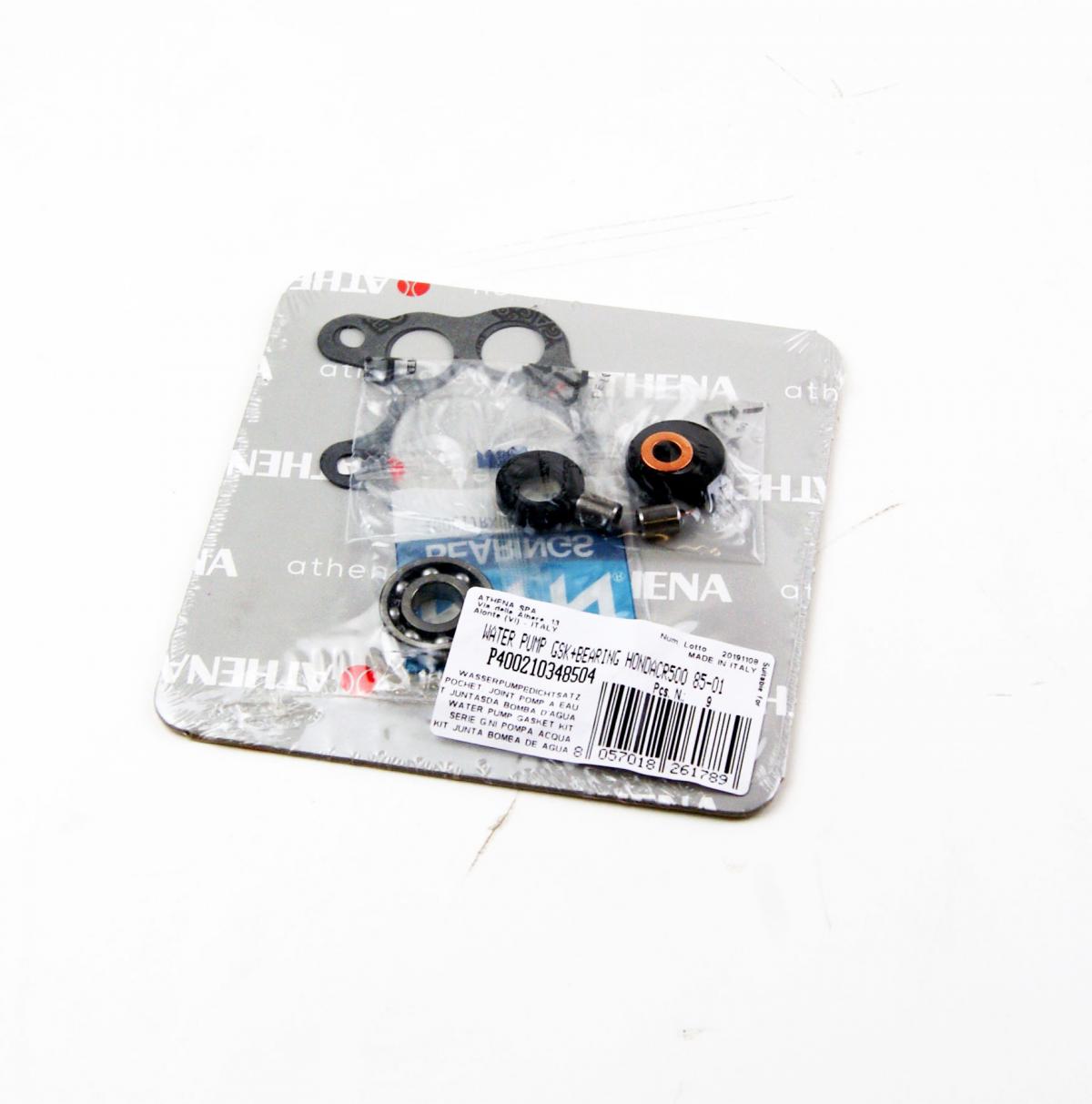 WATER PUMP GASKET KIT CR 500R 85-01, ATHENA P400210348504 HONDA WITH BEARING