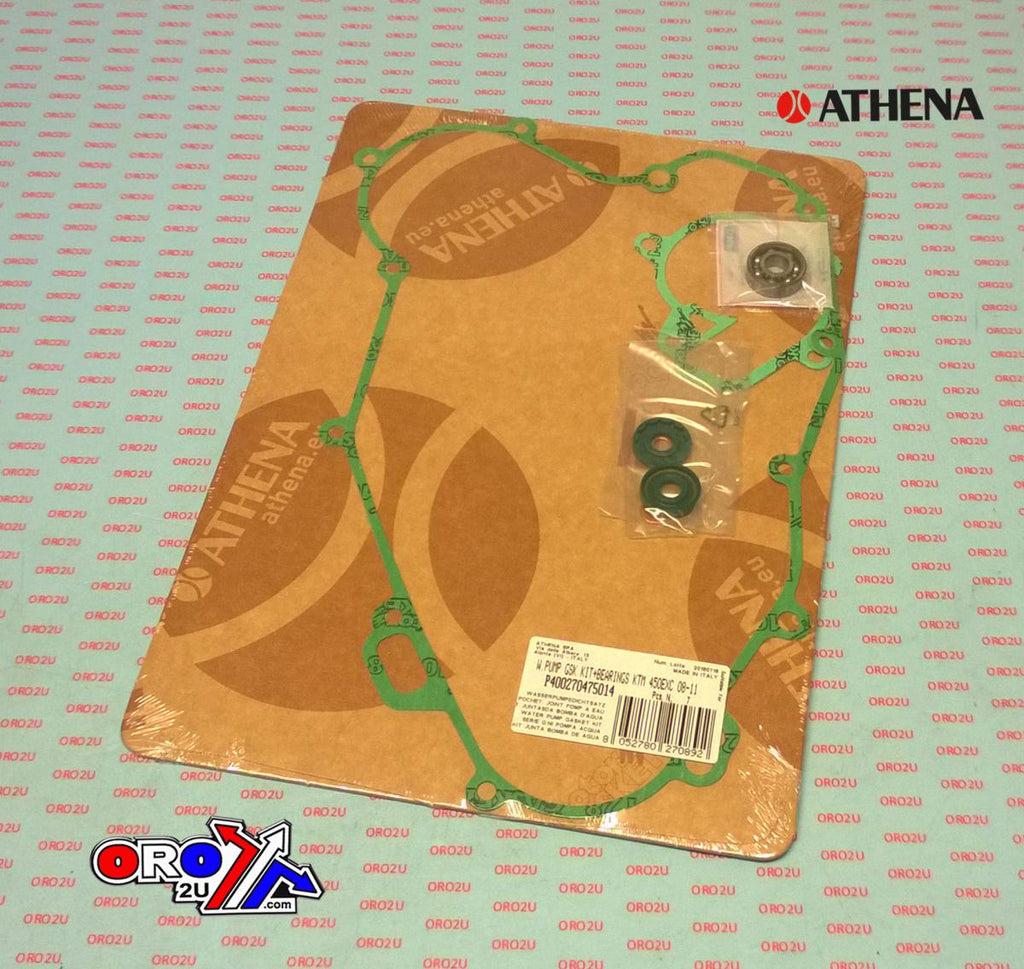 WATER PUMP GASKET KIT EXC/XC-W 450/530 08-11, ATHENA P400270475014 KTM WITH BEARING