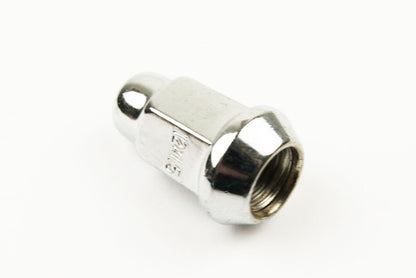 LUG NUT M12-1.5 BEV CHROME, LUG5 BEVELED