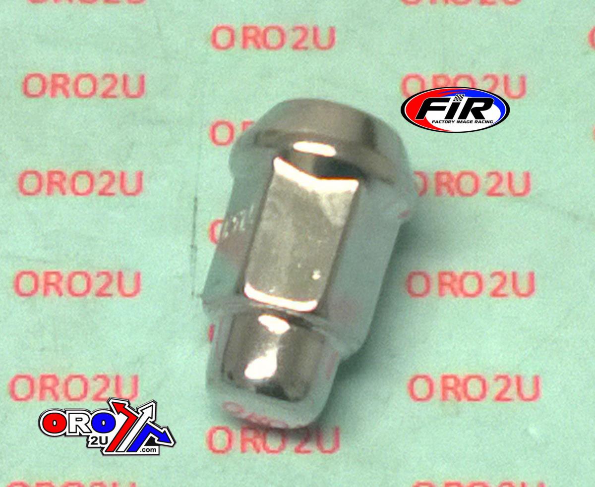 LUG NUT M12-1.5 BEV CHROME, LUG5 BEVELED