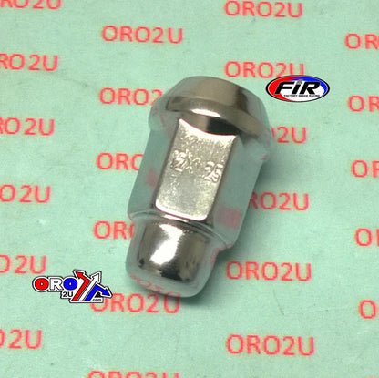 LUG NUT M12-1.25 BEV CHROME, LUG8 BEVELED