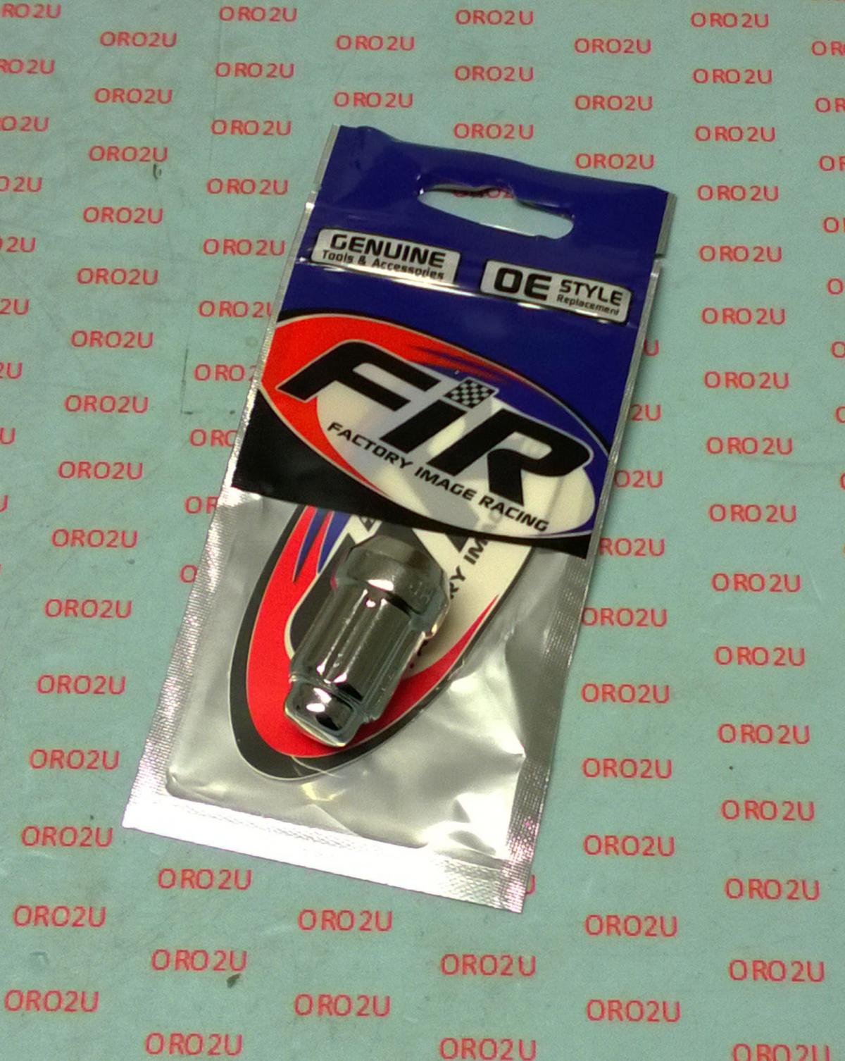 LUG NUT M12-1.5 BEV/SPLINED, LUGP-10B BEVELED BLACK