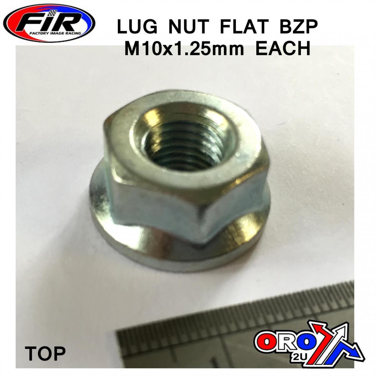 FLANGED NUT M10x1.25 FLANGE OPEN STEEL OEM OPEN END LUG UNIVERSAL