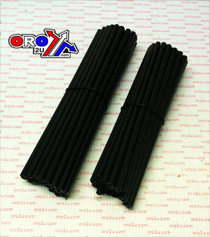 SPOKE SKIN SET 8.5 & 7.5 BLK, SS-101, 76 PCS, BLACK