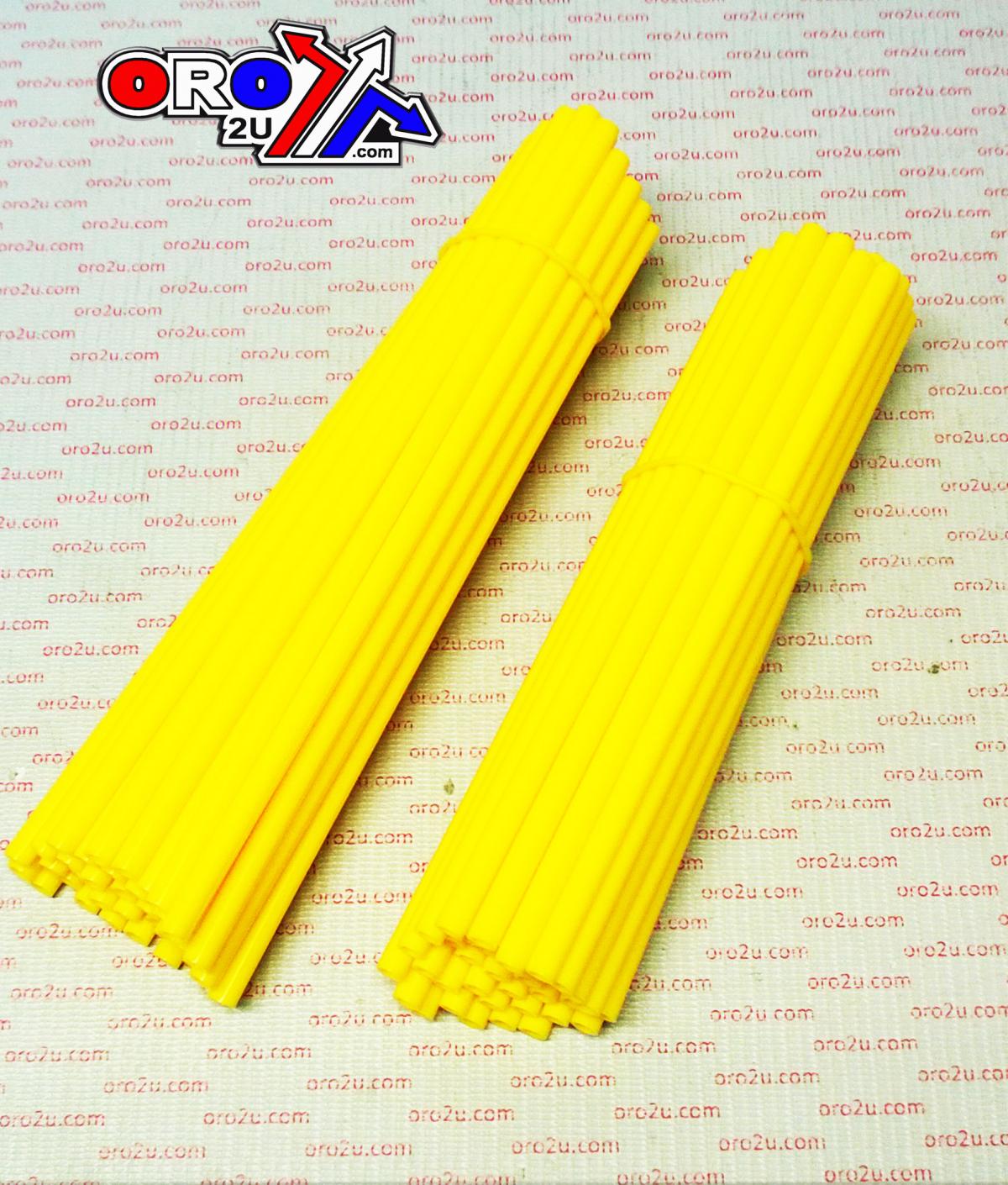 SPOKE SKIN SET 8.5 & 7.5 YEL, SS-101, 76 PCS, YELLOW