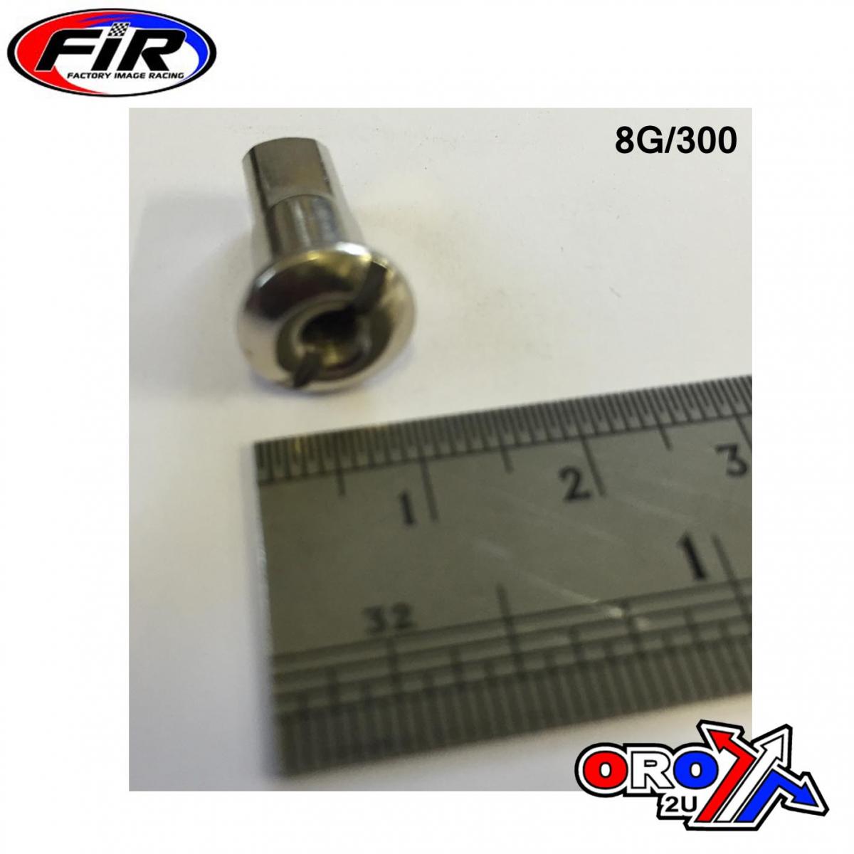 SPOKE NIPPLES 8G/300 SILVER