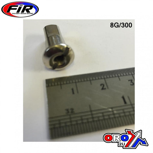 SPOKE NIPPLES 8G/300 SILVER