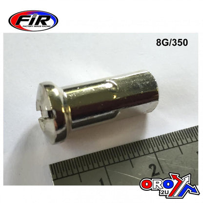 SPOKE NIPPLES 8G/350 SILVER