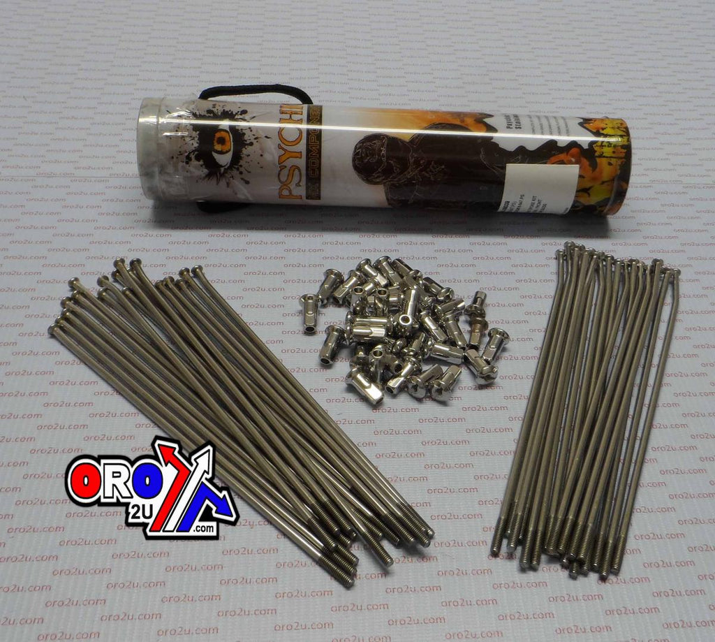 SPOKE SET STAINLESS STEEL, PSYCHIC MX-06043