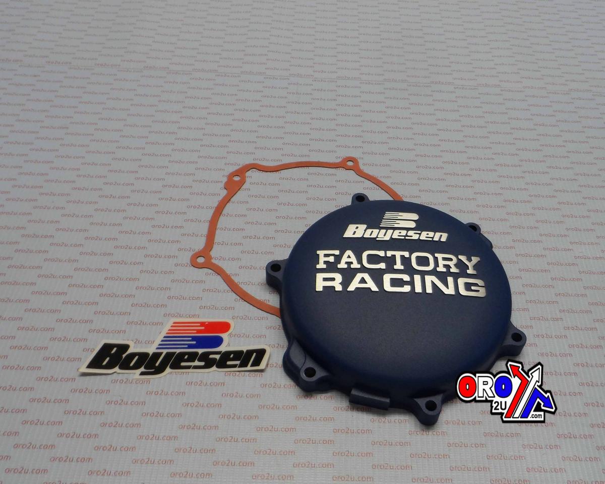 CLUTCH COVER 05-25 YZ125, BOYESEN CC-33L BLUE