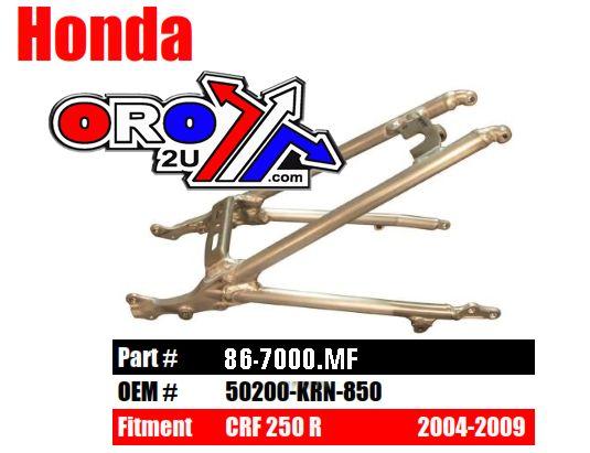 SUBFRAME REAR 2006-2009 HONDA CRF250R ALUMINIUM 50200-KRN-850 280530