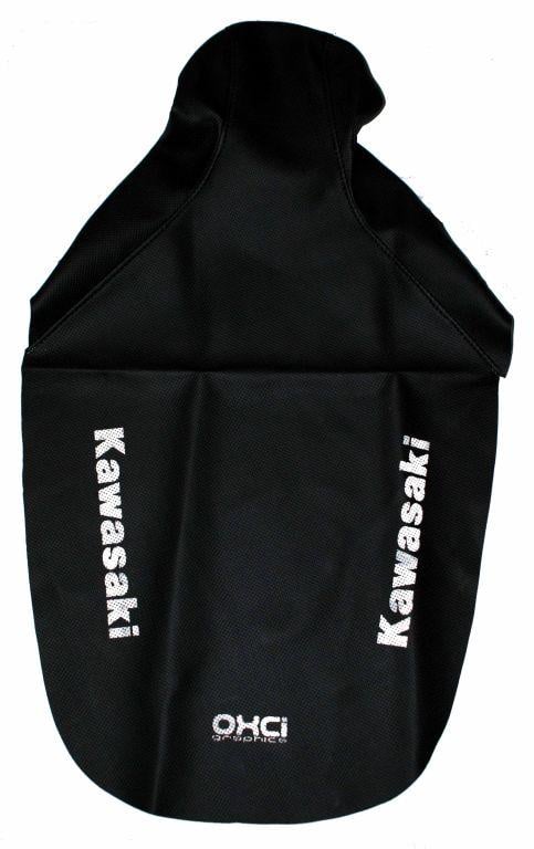 KLR650 BLACK SEAT COVER BLACK, GRIP KAWASAKI