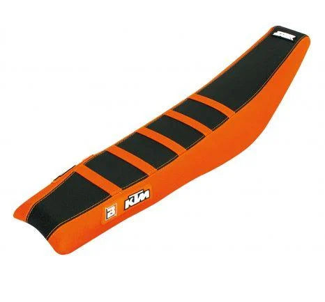 98-06 SX/SXF 98-07 EXC KTM ORANGE/BLACK ZEBRA SEAT COVER, BLACKBIRD 1505Z